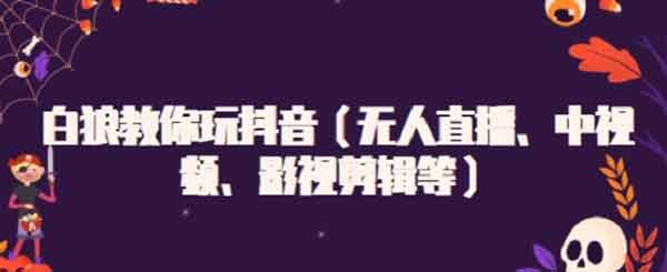 短视频副业《白狼教你玩抖音》视频教程