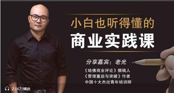 副业提升《小白也能听得懂的商业实战课》音频教程