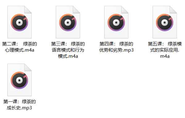 女生撩汉课程《绿茶成长术》2022版音频教程
