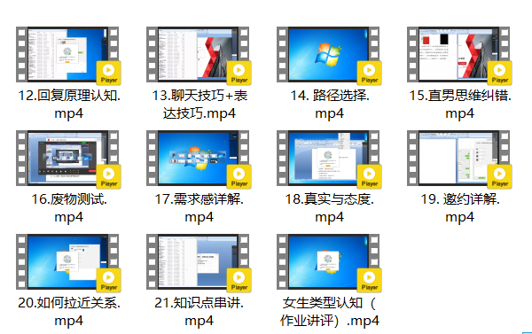 浪某《升华聊天集训营》视频教程