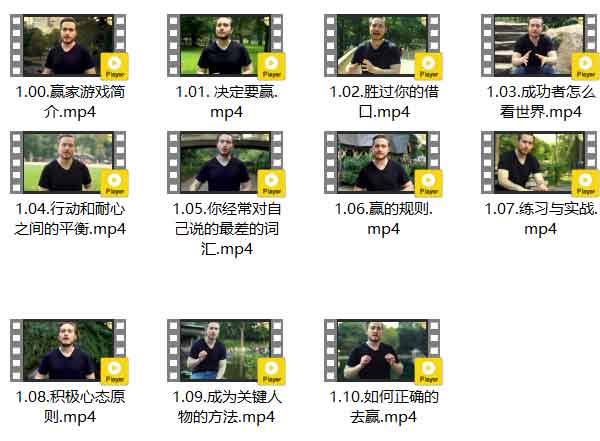 托德TODD《赢家游戏》视频教程