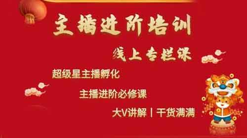 电商副业《主播进阶培训线上专栏》