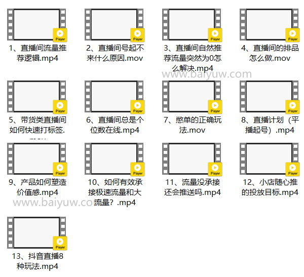 抖音带货《抖音直播带货全攻略系列专业课》视频教程