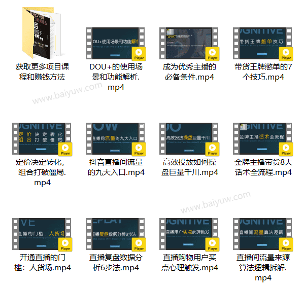 直播副业《学会这五点 你也能成为下一个直播带货王》视频教程