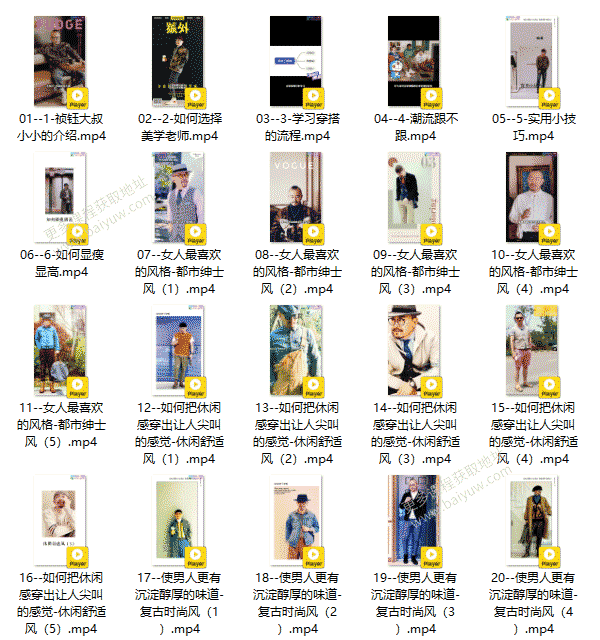 形象改造《16堂男士变男神穿搭形象课》视频教程