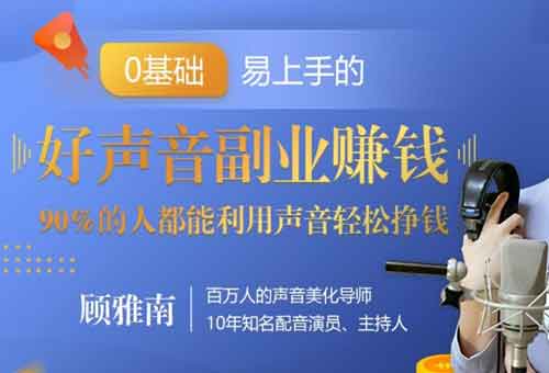 副业提升《好声音副业赚钱》视频教程