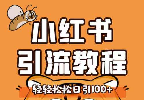 自媒体《小红书运营引流全系列课程,每天引流100精准粉》视频教程