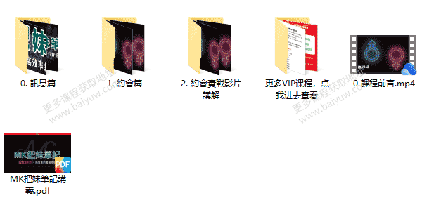 AMG《MK把妹笔记》视频教程