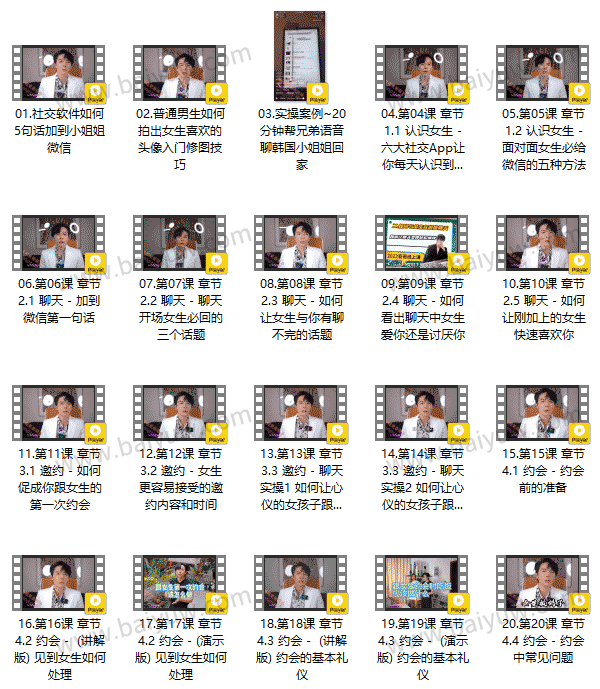 2023亚哥全流程线上课 80节视频教程